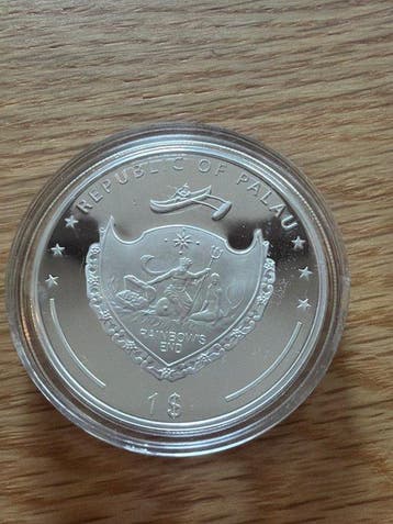 Palaos. 1 Dollar 2009, John Paul Vatican City, 27g (Sans