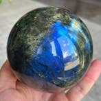 Fine good quality Labradorite Sphere Bol - Hoogte: 10.5 cm -