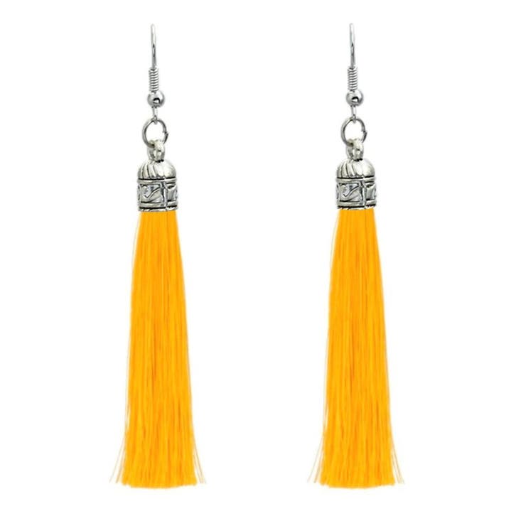 Fako Bijoux - Oorbellen - Kwast Romania - Geel, Handtassen en Accessoires, Oorbellen, Verzenden