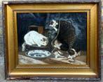 Hollandse school (XIX), Circle of Henriette Ronner - Moeder, Antiek en Kunst