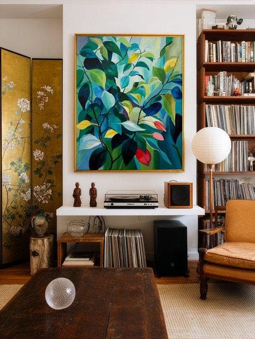 Ella Suárez - Jardín - XL (no reserve), Antiek en Kunst, Kunst | Schilderijen | Modern