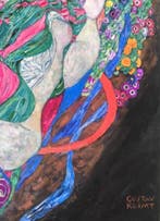 Gustav Klimt (1862-1918) - The Virgin, 1913. Gesigneerd in