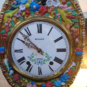 Horloge comtoise - Antique - Fer forgé - 1850-1900, Antiek en Kunst