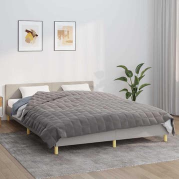 Verzwaringsdeken 15kg | 34% korting | Retour deal, Verzenden, Tweepersoons, Grijs, Deken of Dekbed