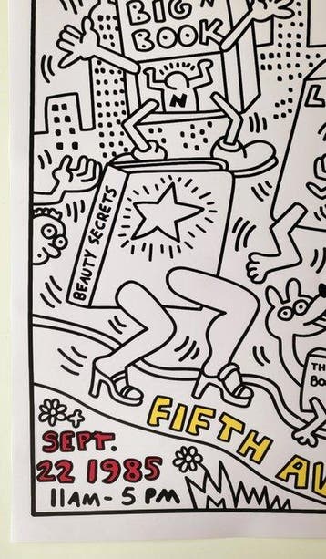Keith Haring - NEW YORK IS BOOK COUNTRY - Jaren 1980