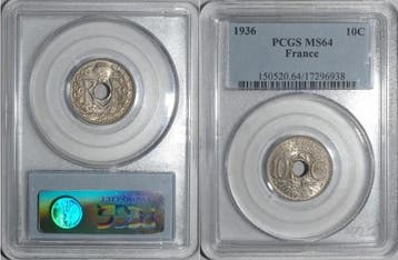 France Frankreich Km 866a 10 Centimes 1936 Typ Lindauer P..., Verzenden, België