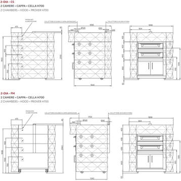 Modulaire Pizzaoven | DIAMOND | Zwart | Elektrisch | 9x, Verzenden, Nieuw in verpakking