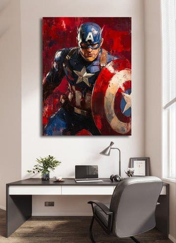 Canvas Fit - Alberto Ricardo - “Capitán América: Honor en, Nieuw in verpakking