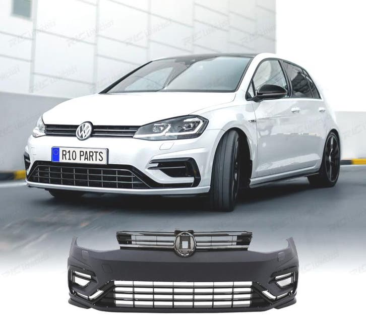 PARE-CHOCS AVANT VOLKSWAGEN VW GOLF 7 12-17 LOOK R 7.5, Auto-onderdelen, Carrosserie, Verzenden