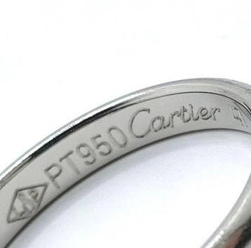 Cartier - Ring Platina - band, Handtassen en Accessoires, Nieuw