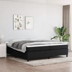 vidaXL Boxspring bed stof zwart 200x200 cm, Verzenden, Nieuw