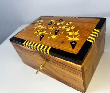 Boîte à bijoux - Bois de thuya