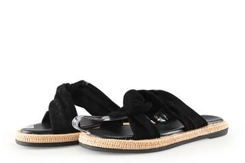 Sacha Slippers in maat 39 Zwart, Slippers, Verzenden, Zwart, Zo goed als nieuw