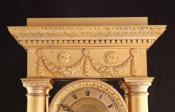 Pendule portique - Antieke kolompendule - Devaulx - Paris -, Antiquités & Art, Antiquités | Horloges