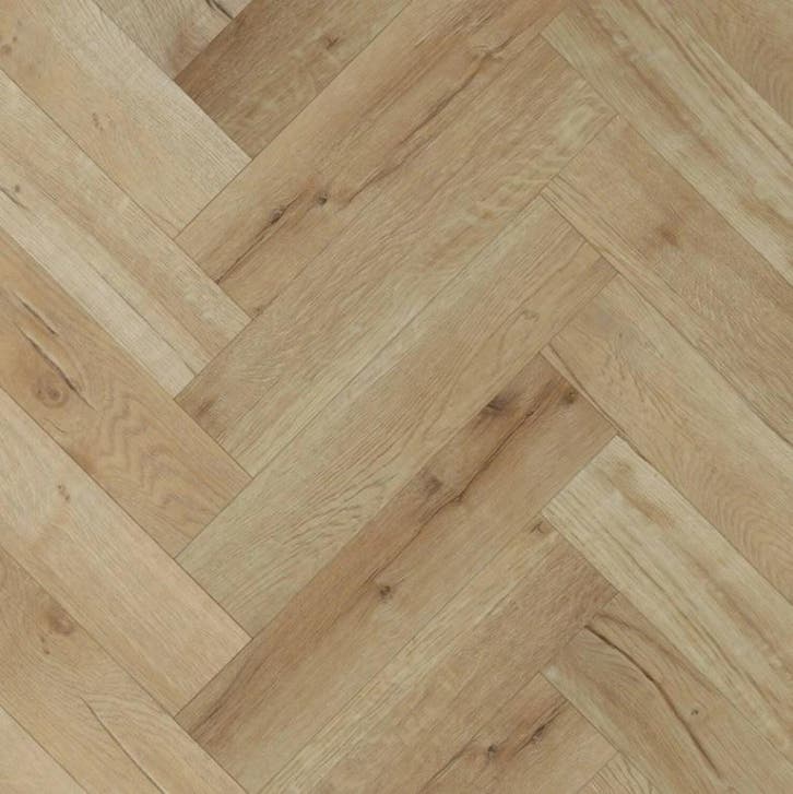 Chicago PVC klik visgraat Naturel eiken met geïntegreerde, Bricolage & Construction, Planches & Dalles, Enlèvement ou Envoi