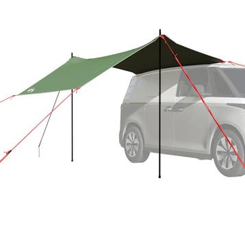 vidaXL Autotent waterdicht groen, Verzenden, Nieuw
