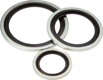 Joint hydraulique M8 acier/NBR 8.7x14x1 mm [5 Pièces], Verzenden