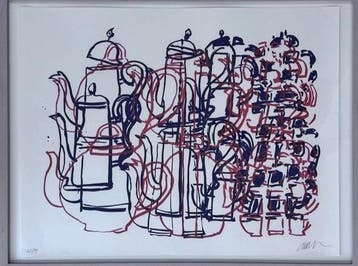 Arman (1928-2005) - Fragmentation of Coffee and Tea Pots, Antiquités & Art