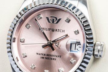 Philip Watch - Caribe Urban - Date - Pink - Diamonds - Swiss