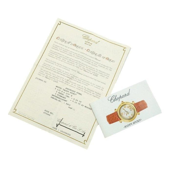 Chopard - Happy Sport - 27/8893-23 - Femme - 2000-2010, Handtassen en Accessoires, Horloges | Heren