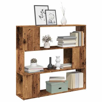 vidaXL Boekenkast/kamerscherm 100x24x94 cm oud houtkleurig, Verzenden