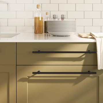 vidaXL Handvatten 10 st 320 mm roestvrij staal zwart, Verzenden, Nieuw