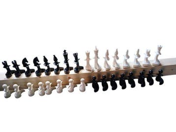 Ying & Yang -Paco Sako complete chess set - Schaakspel -