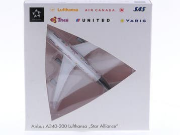 Schaal 1:500 Herpa 516556 Lufthansa Airbus A340-200 Star..., Ophalen of Verzenden
