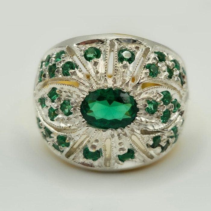 Sans prix de réserve - Bague tendance - 9 carats Or jaune,, Handtassen en Accessoires, Antieke sieraden