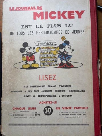 Le Journal de Mickey - 1ère année (N°1 au N°52) - 1 Album -, Livres