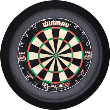 ABC Darts - Dartbord Verlichting Rond XL - Basic Zwart, Ophalen of Verzenden, Dartbord