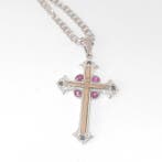 Zonder minimumprijs - Halsketting - 18 karaat Zilver, Geel, Handtassen en Accessoires, Kettingen, Nieuw