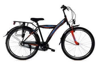 Cyclux Astro  Jongensfiets 24 Inch N3 Zwart Oranje, Ophalen of Verzenden