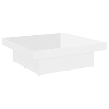 Witte salontafel hoogglans: Tweede kansje, OP = OP!, Huis en Inrichting, Gebruikt, 50 tot 100 cm, Verzenden, Vierkant
