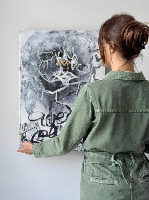 Korina Vaicikone - AVEC PLAISIR, Antiek en Kunst, Kunst | Schilderijen | Modern