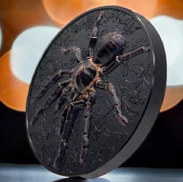 Palaos. 20 Dollars 2023 3oz $20 Palau Thai Black Tarantula