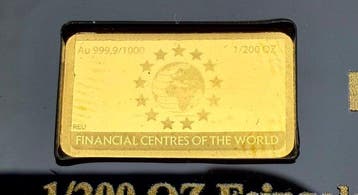 Zwitserland. Gold bar Genf , oro 1/200 Oz (.999) (Zonder