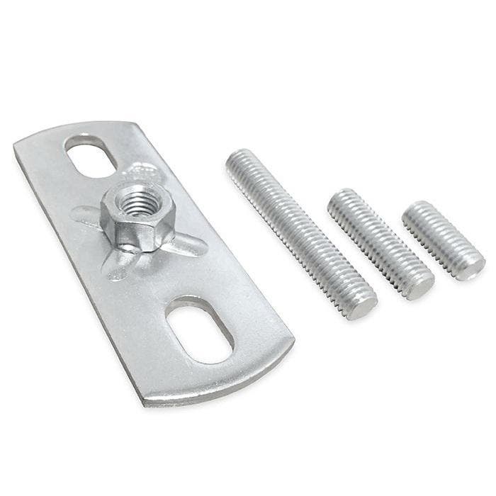-SET- grondplaat met vaste moer M8 & draadeind 20mm, Doe-het-zelf en Bouw, Ventilatie en Afzuiging, Nieuw, Verzenden