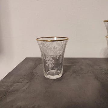 Drinkservies (18) - Glas - Glazen met gouden rand
