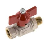 Robinet à boisseau sphérique en laiton à poignée papillon, Verzenden