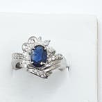 Ring Platina - 1.95ct. tw. Saffier - Diamant, Nieuw