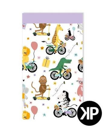 5x Cadeauzakje Animals Dieren Kinderfeestje 12x19cm, Ophalen of Verzenden, Cadeauzakje