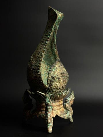 Oud-Khmer Brons Bak - 28 cm