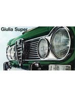 1966 ALFA ROMEO GIULIA SUPER BROCHURE FRANS, Ophalen of Verzenden