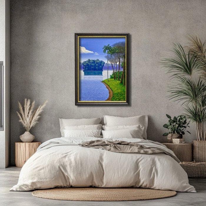 Reinier - El Vigía del Riberón: La Palma Alta, Antiquités & Art, Art | Peinture | Classique