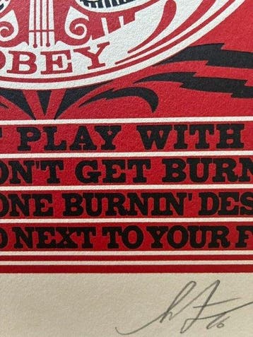Shepard Fairey (OBEY) (1970) - Jimi Hendrix - Letterpress