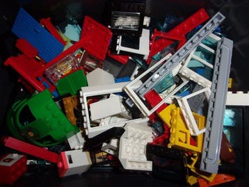 Lego - Assorti - 2,1 kg (netto) Lego - Ramen, deuren en, Nieuw
