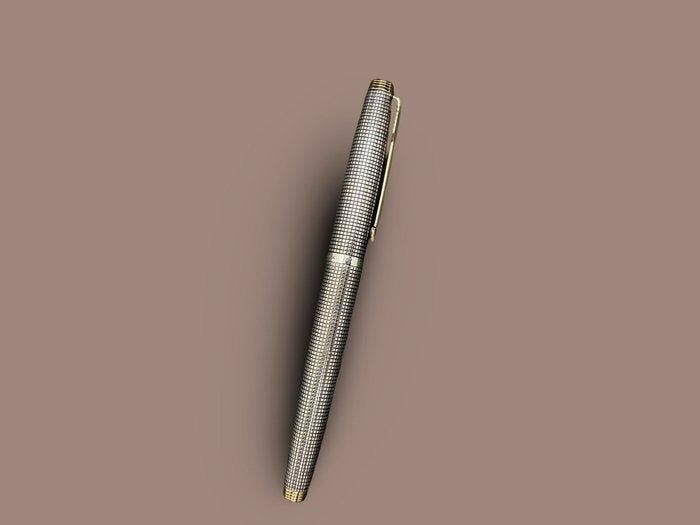 Parker - 75 Ciselé - Estilográfica - Plata Maciza 925 y Oro, Verzamelen, Pennenverzamelingen