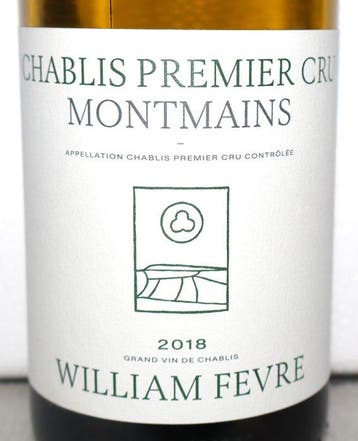 2018 William Fèvre Montmains - Chablis 1er Cru - 3 Flessen, Nieuw