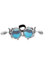 Goggles Steampunk Bril Gaas Studs Led Lampjes Oud Zilver Mon, Ophalen of Verzenden, Nieuw
